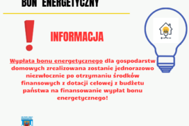 Bon energetyczny informacja