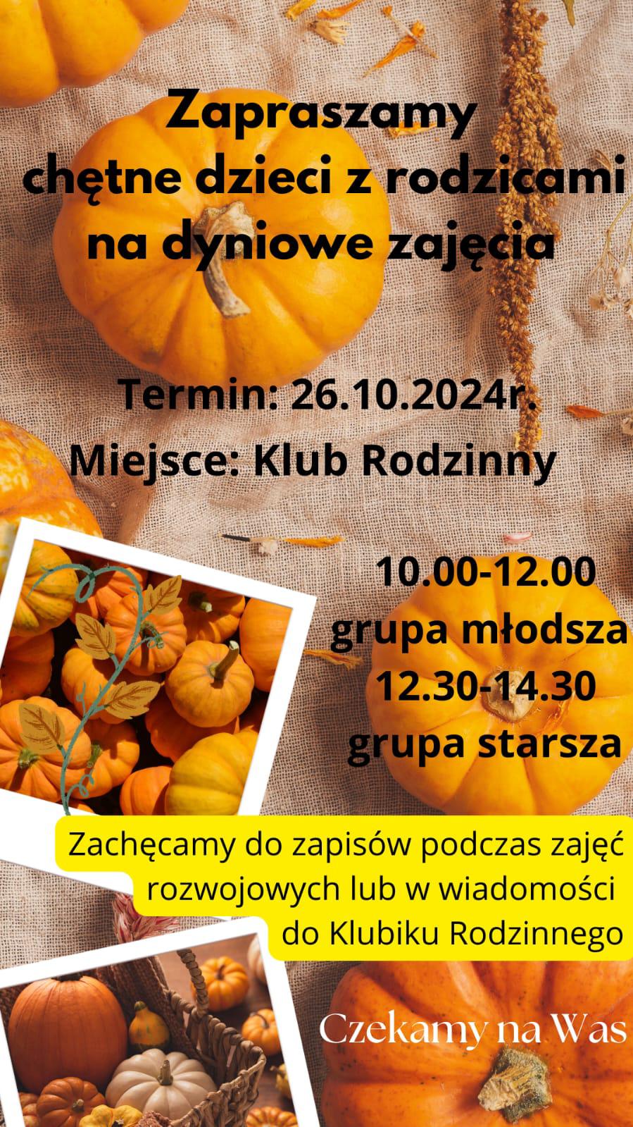 Dyniowe zajęcia