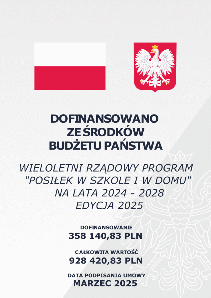 Dofinansowane ze środków budżetu państwa