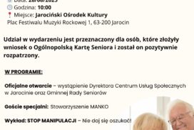 INAUGURACJA OGÓLNOPOLSKIEJ KARTY SENIORA