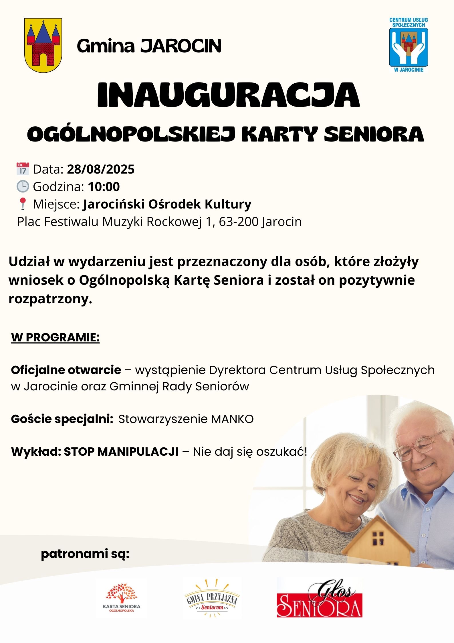 INAUGURACJA OGÓLNOPOLSKIEJ KARTY SENIORA