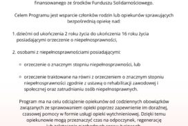 Opieka wytchnieniowa - nabór
